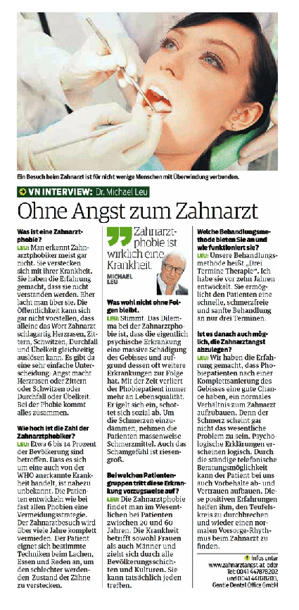 Ohne Angst zum Zahnarzt